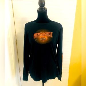 Women Harley Davison  vintage long sleeve  2010 Daytona Florida  size 2X T-shirt